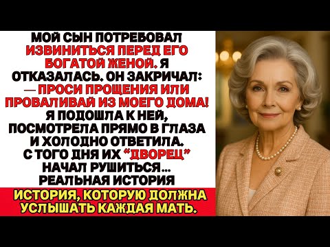 Видео: Сын заставил меня встать на колени перед его богатой женой.Но я сказала то что уничтожило их роскошь