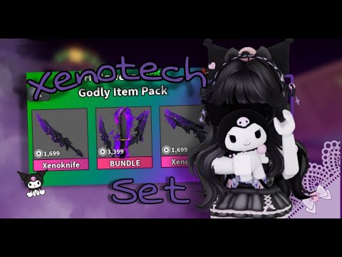 Видео: ~`✩ Обзор нового хеллоуинского сета в murder mystery 2, Xenotech set! *конкурс! *💜