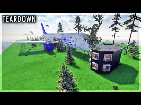 Видео: КРУШЕНИЕ САМОЛЁТА В TEARDOWN!