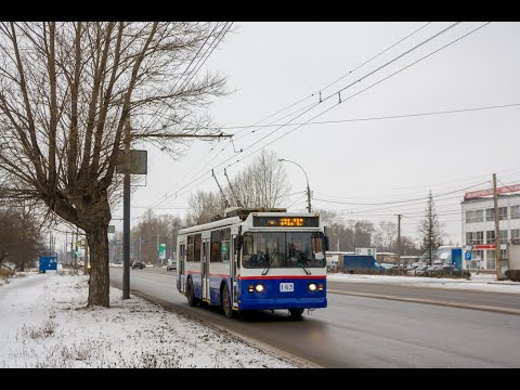 Видео: Троллейбус, 4-й маршрут (целиком). Ярославль. Вид из кабины.