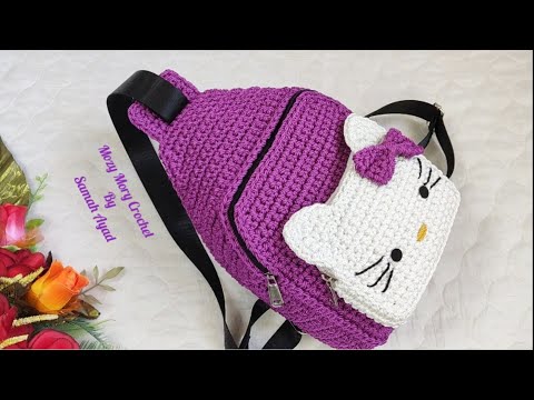 Видео: Сумка крючком для девочки сзади