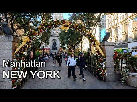 Видео: New York - Walking tour Midtown Manhattan NYC 4К 60fps