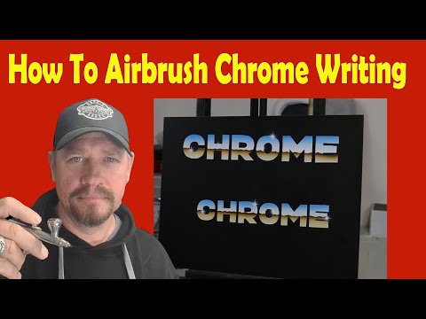 Видео: Как нанести хромированную надпись аэрографом (методы и советы)