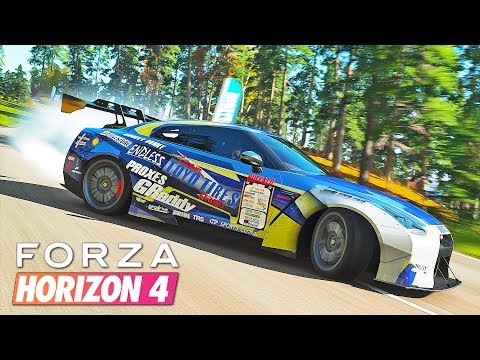 Видео: FORZA HORIZON 4 - ДРИФТ НА NISSAN GT-R R35 1000 Л.С. Liberty Walk в ФОРЗА ХОРАЙЗЕН 4
