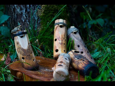 Видео: как сделать деревянную окарину / how to make a wooden ocarina diy