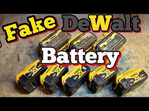 Видео: Вот почему не стоит покупать поддельные аккумуляторы Dewalt и почему большинство аккумуляторов не...