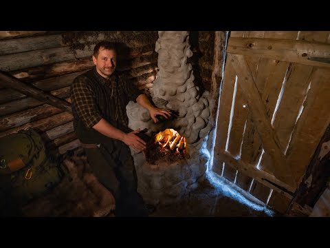 Видео: Построил Уматный КАМИН в ЗЕМЛЯНКЕ из Камней и Глины - Один в Диком Лесу - АСМР