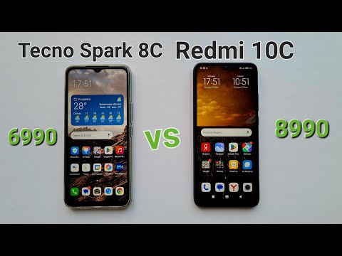 Видео: Что лучше? Сравнение реального использования/ Tecno Spark 8C vs Xiaomi Redmi 10C!