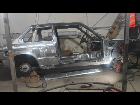 Видео: Восстановление BMW E30 #7# установка порога и его усиление