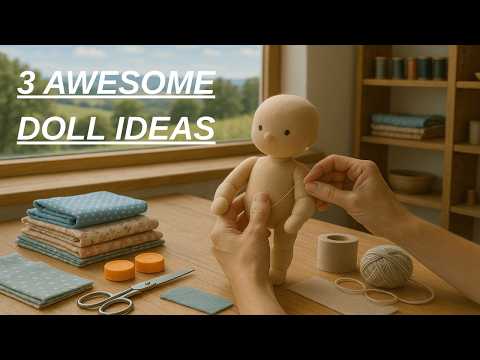 Видео: 3 потрясающие идеи для куклы Тильда🎉Вы можете сделать их из ткани❤️Даже новички смогут это сделать
