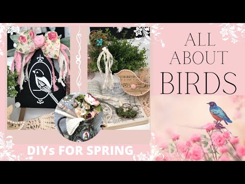 Видео: 4 прекрасных проекта для птиц на весну • Ноты • Гнезда из ложек • Использование горячего клея в ф...