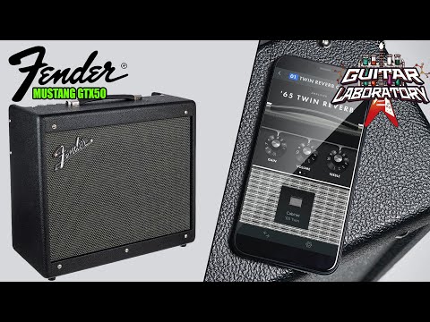 Видео: Гитарный комбик Fender Mustang GTX50 (усилитель с процессором эффектов и Bluetooth)