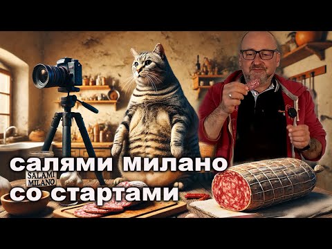 Видео: Легендарная Салями Милано в обычном холодильнике. Сыровял в холодильнике.