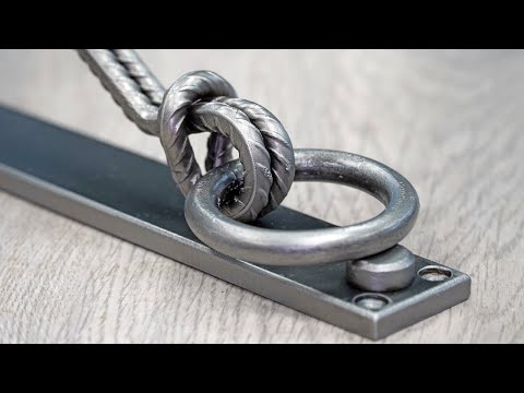 Видео: Я делаю красивый элемент интерьера из куска арматуры!