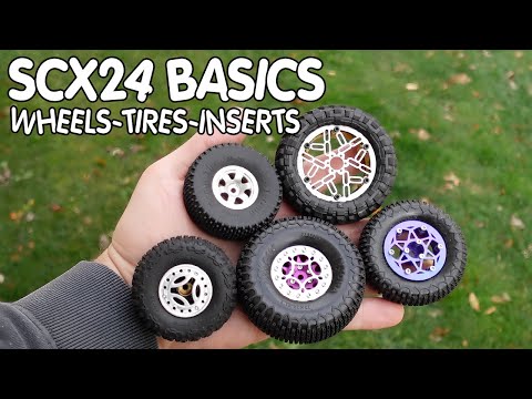 Видео: Scx24 BASICS — Колеса / Шины / Вставки