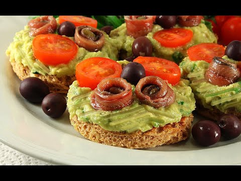 Видео: 🥑Эта Закуска Разлетается в Один Миг🥪Вкусная Брускетта с Кремом из Авокадо🥑