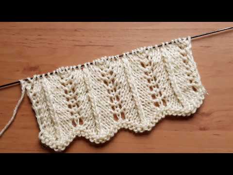 Видео: Кайма спицами