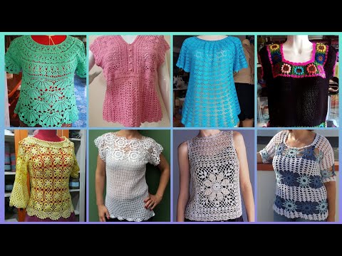 Видео: Самые красивые и стильные идеи дизайна туники крючком, топа, блузки, рубашки #2025
