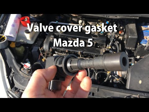 Видео: Залило свечи? Замена прокладки клапанной крышки Mazda 5