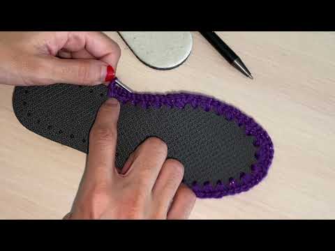 Видео: тоқыма тоқып үйрену | балетки табанмен тоқу #тоқыма #крючок