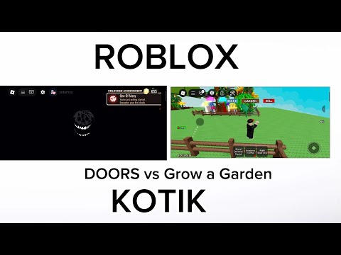 Видео: ROBLOX я играю в Doors и в Grow a Garden!