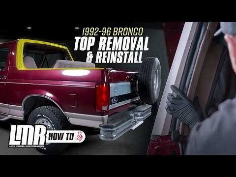 Видео: Ford Bronco 1992–1996 годов выпуска: как снять и установить жёсткий верх