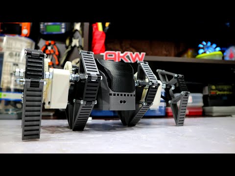 Видео: Радиоуправляемый шагоход на основе механизмов Тео Янсена