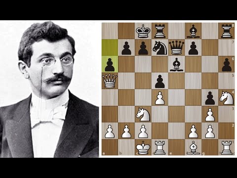 Видео: Эмануил Ласкер-Фрэнк Маршалл: Сокрушительная атака на Короля! Шахматы.