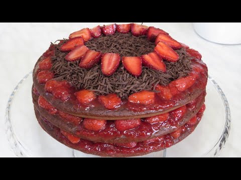 Видео: ШОКОЛАДНЫЙ Торт БЕЗ ДУХОВКИ! КЛУБНИЧНЫЙ КРЕМ! ТОРТ на СКОРУЮ РУКУ  / Vegan Cake with Strawberries