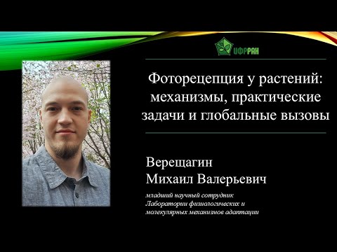 Видео: «Фоторецепция у растений: механизмы, практические задачи и глобальные вызовы» (М. В. Верещагин)