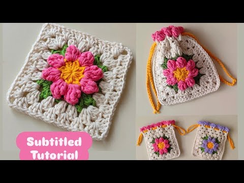 Видео: Учебник с субтитрами 🌸СОЗДАНИЕ КОШЕЛЬКА С РОМАШКОВЫМ МОТИВОМ🌸ЛЕГКАЯ ВЯЗКА КРЮЧКОМ 🌸ВЯЗАНЫЙ КОШЕЛЕ...