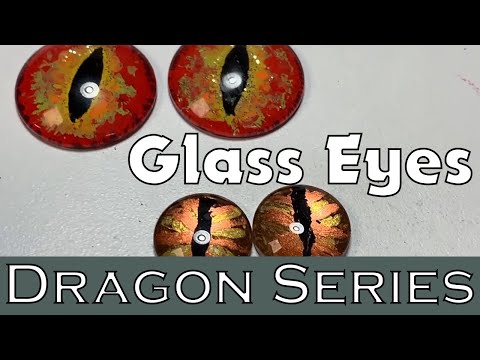 Видео: Роспись стеклянных глаз для таксидермических драконов