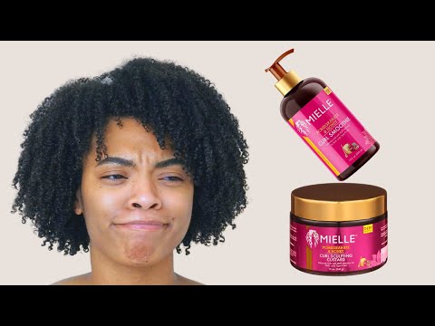Видео: Смузи-заварной крем для вьющихся волос Mielle «Гранат и мед» | Натуральное средство для мытья волос