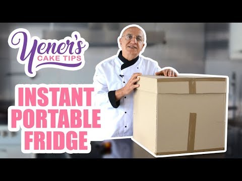 Видео: Как сделать БЫСТРЫЙ ПОРТАТИВНЫЙ ХОЛОДИЛЬНИК для доставки тортов | Советы по тортам от Yeners | Сп...