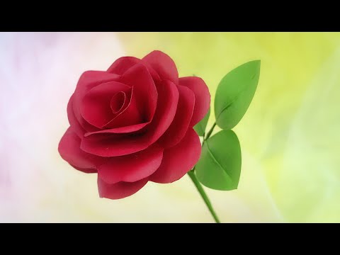 Видео: ABC TV | Как сделать легкий розовый бумажный цветок № 2 - пособие по ремеслу