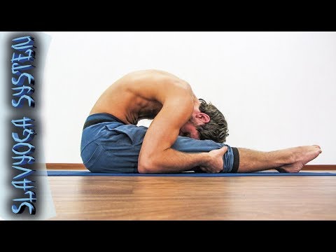 Видео: Уграсана (вариант пашчимоттанасаны) 💎 Йога для начинающих ⚡ Асаны йоги ⭐ SLAVYOGA