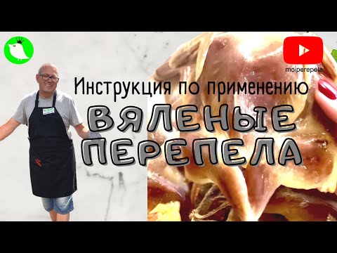 Видео: Вяленые перепела. Инструкция по применению. Сделано на ферме МОИ перепела