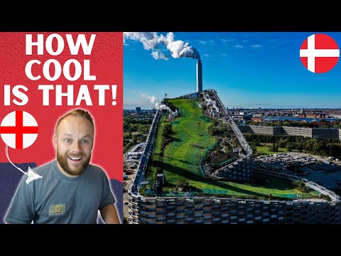 Видео: Англичанин реагирует на... Почему Копенгаген построил горнолыжный склон на электростанции