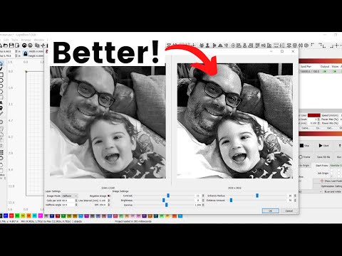 Видео: Сделайте это перед лазерной гравировкой изображения, чтобы получить НАИЛУЧШИЙ РЕЗУЛЬТАТ!