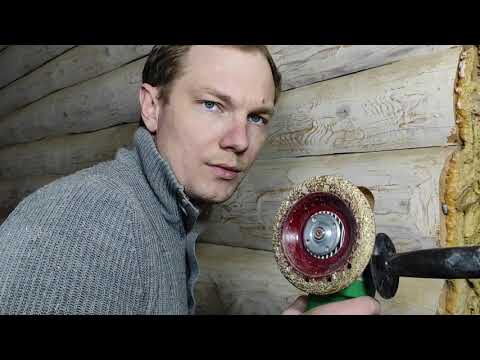 Видео: Выборка площадки в срубе для розеток и выключателей