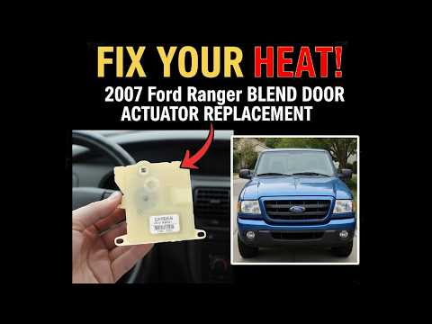 Видео: Как заменить привод заслонки смешивания (Ford Ranger 2007, 3,0 л)