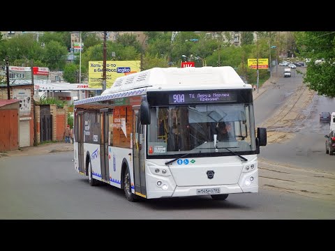 Видео: ЛиАЗ-5292.67 (CNG) м145ро164 Маршрут №90А город Саратов 