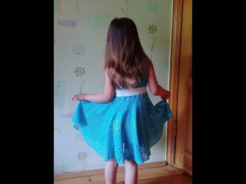 Видео: Розовое платье для девочки 8 лет, ч.1.  Pink dress for girl 8 years old, р.1. Crochet. Крючком.