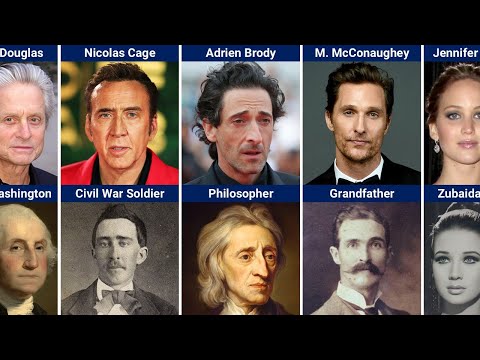 Видео: 40+ знаменитостей, которые выглядят точь-в-точь как люди из истории!