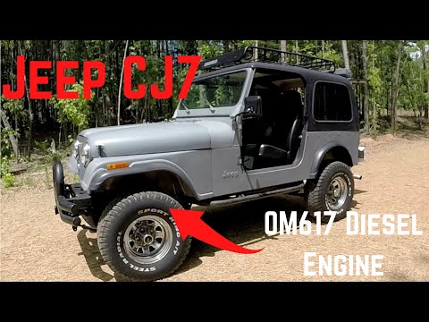 Видео: Jeep CJ7 с турбодизелем OM617, насосом Dieselmeken, турбонаддувом Holset HX30 и многими другими м...