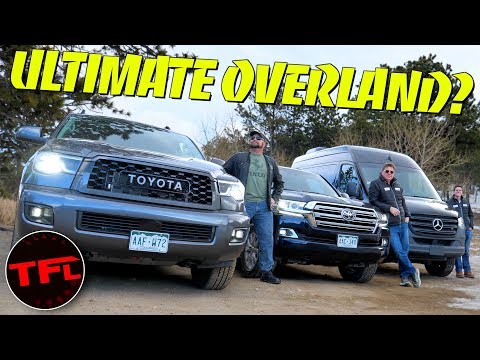 Видео: Какой внедорожник лучший в мире? Land Cruiser, Sequoia и Sprinter: внедорожное испытание 4X4!