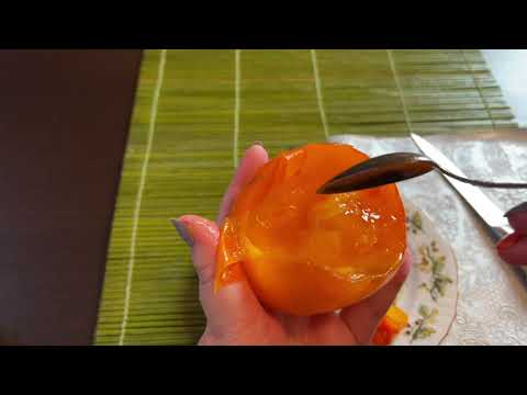 Видео: ASMRM VIDEO EATING PERSIMMON // АСМР ВИДЕО ЕМ ХУРМУ