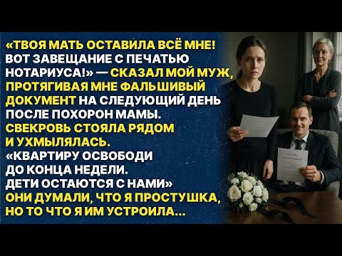 Видео: Мой муж ПОДДЕЛАЛ ЗАВЕЩАНИЕ моей покойной матери чтобы оставить меня без ничего