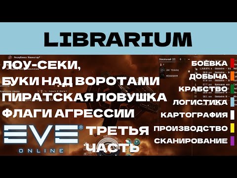 Видео: EVE ONLINE - LIBRARIUM.5.3ПАРСЕК  -  ФЛАГИ АГРЕССИИ, БУКИ НАД ВОРОТАМИ | СОЛО ПРОИЗВОДСТВО.