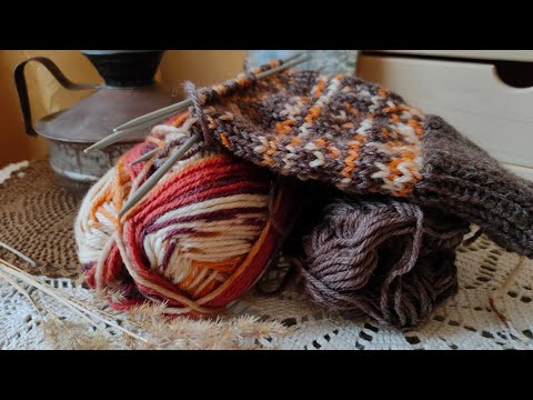 Видео: Вяжу носки 🧶🧦❤️